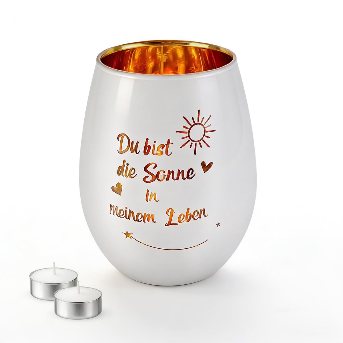 Solidchoice - Unieke Glazen Kandelaar voor Vrouwen met Aromatherapie