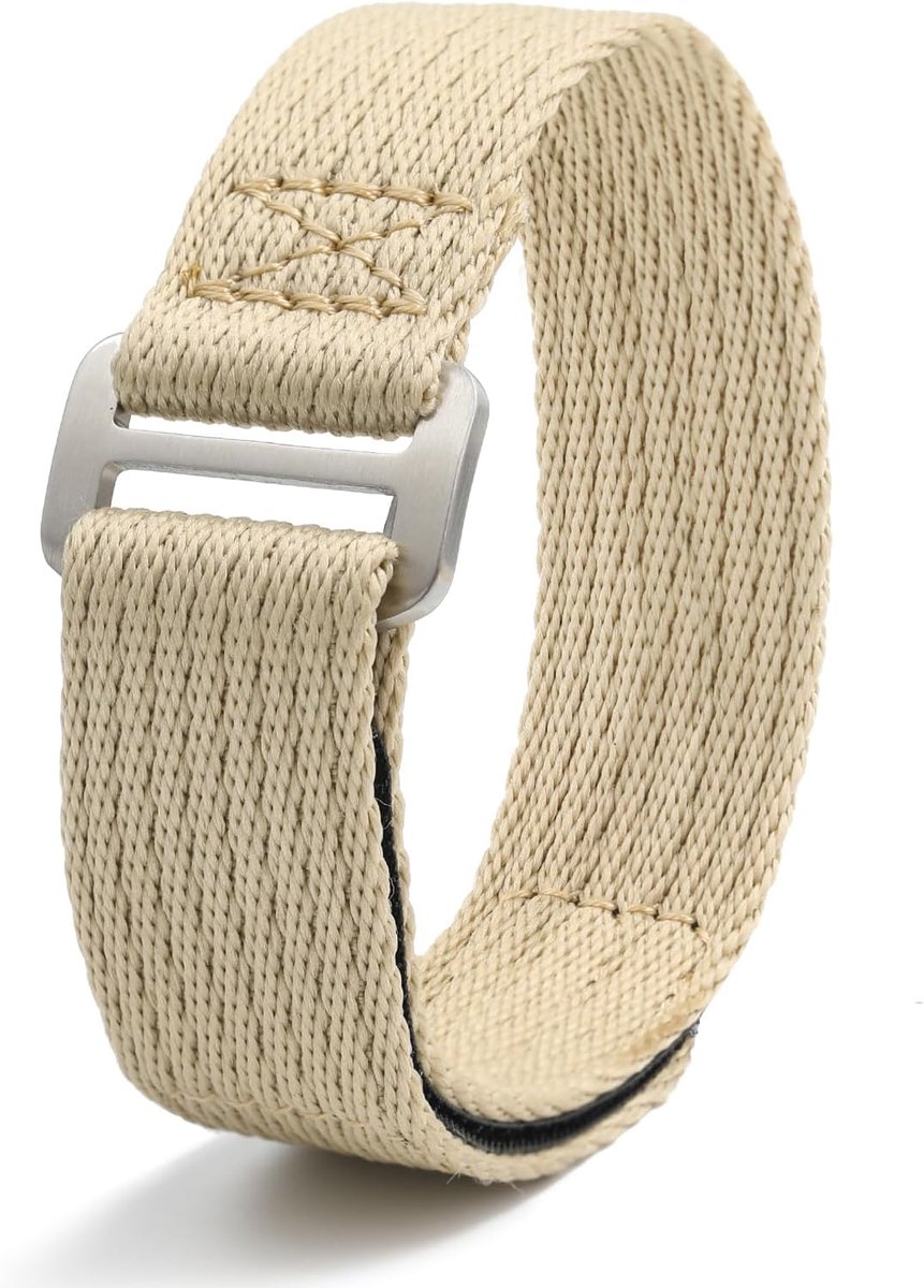 Horlogeband 20mm 22mm - Nylon - Vervangband met klittenband - Ideaal voor sporters - ShopVlot