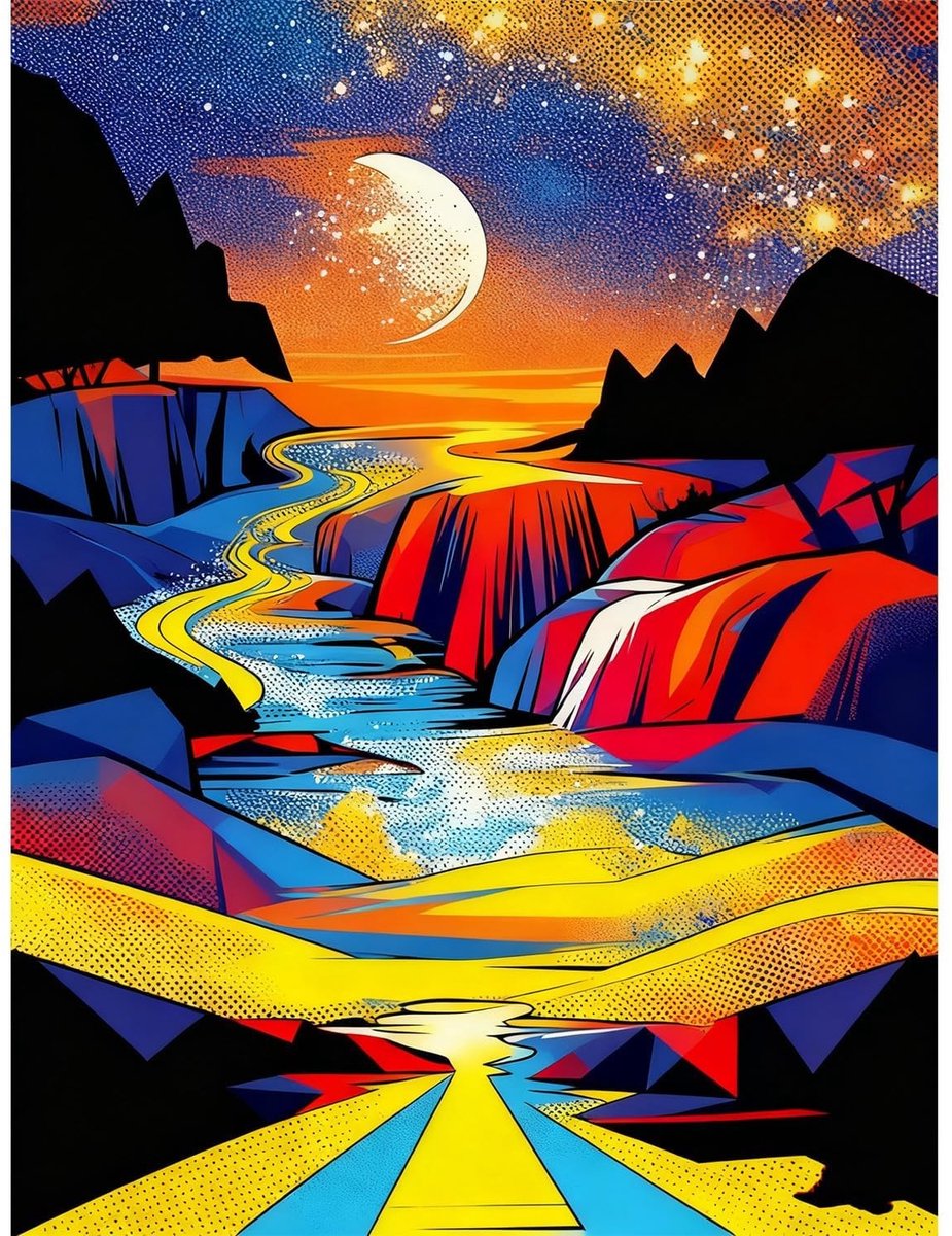 Solidchoice - 5D Diamant Schilderij Set voor Beginners met Landschapsthema