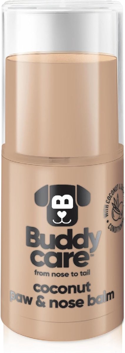 Buddycare Dog Paw & Nose Balm - Coconut protects and repairs dry, cracked and chapped skin - ShopVlot