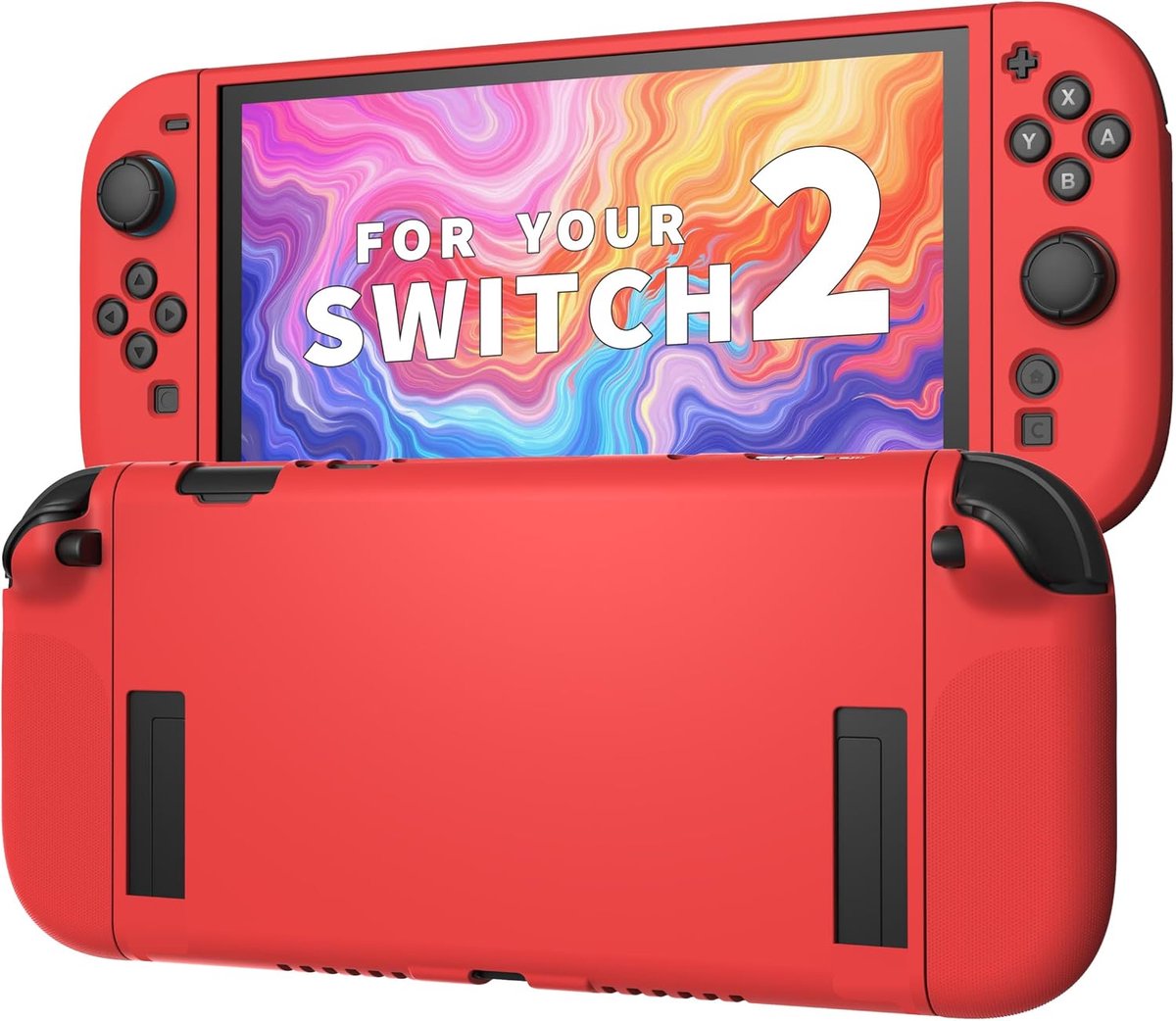 JEMDO Protective Case Compatible with Switch 2025, Dockable TPU Cover Accessories for Switch Console and Grip Joy-Con - ShopVlot
