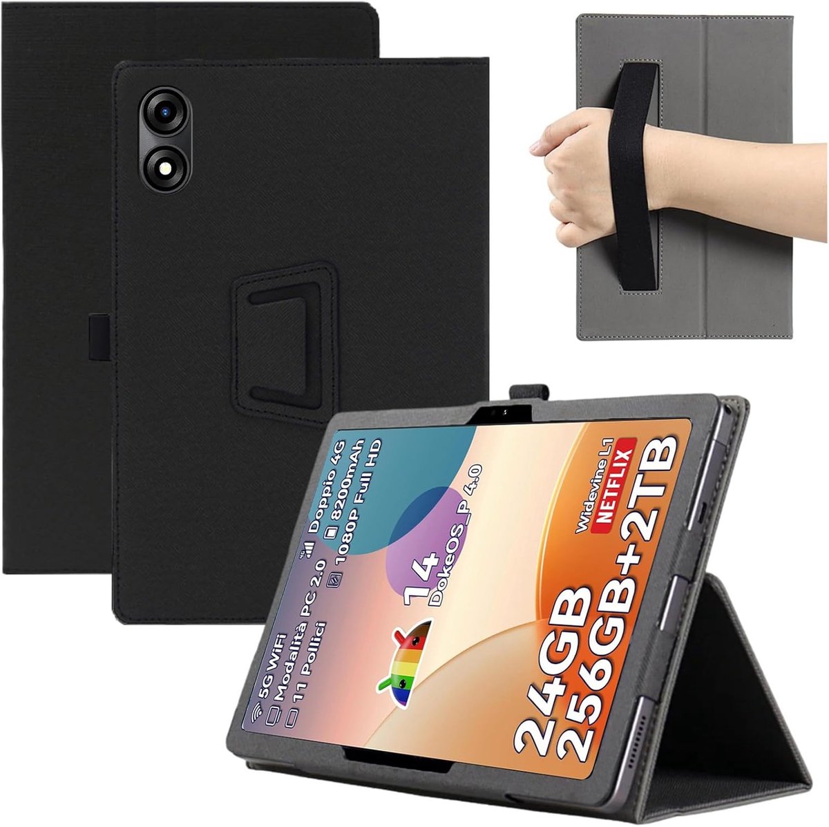 MEMELOKA Case for Blackview Tab 90 WiFi/Tab 9 WiFi, Lightweight and Thin PU Leather, Protective Case with Auto - ShopVlot