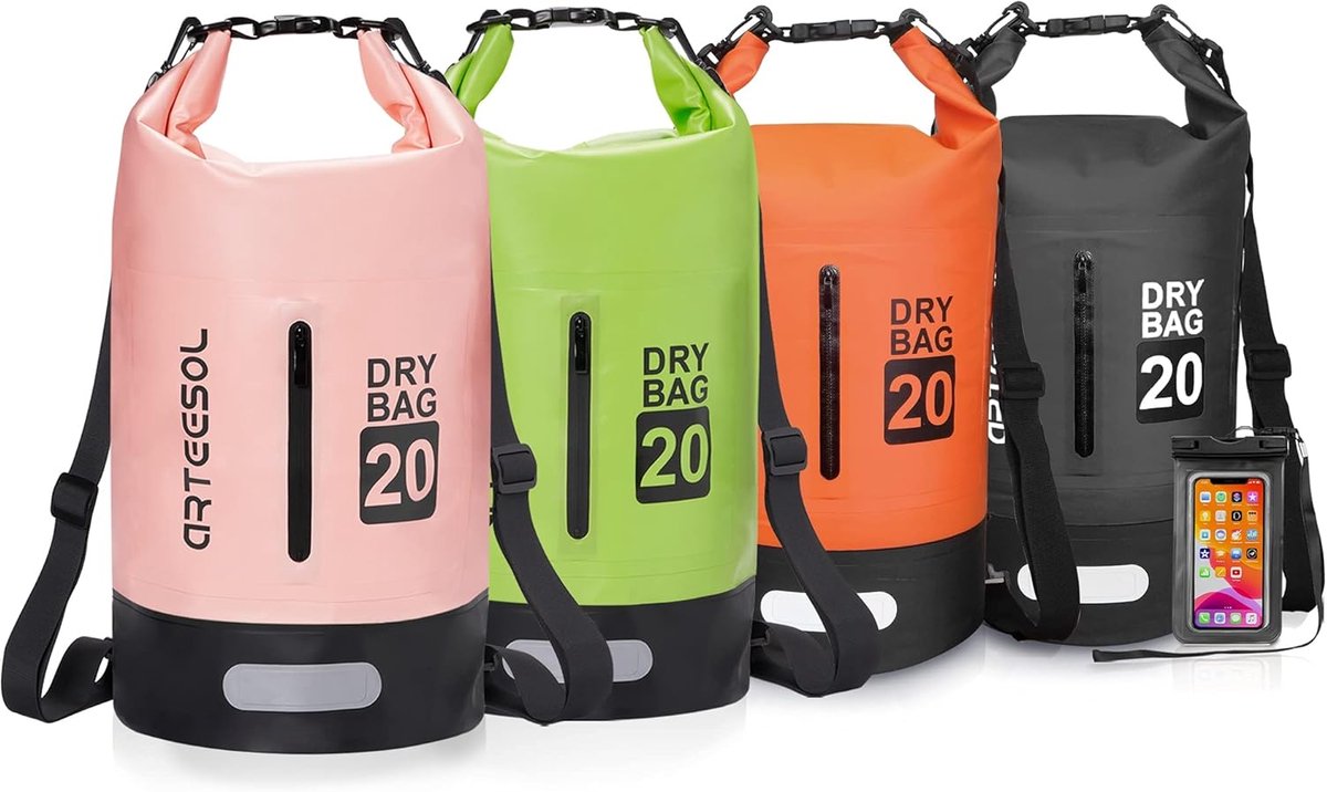 arteesol Dry Bag Waterproof Bag with Long Adjustable Bracket for Kayaking, Boating, Canoeing, Fishing, Rafting - ShopVlot