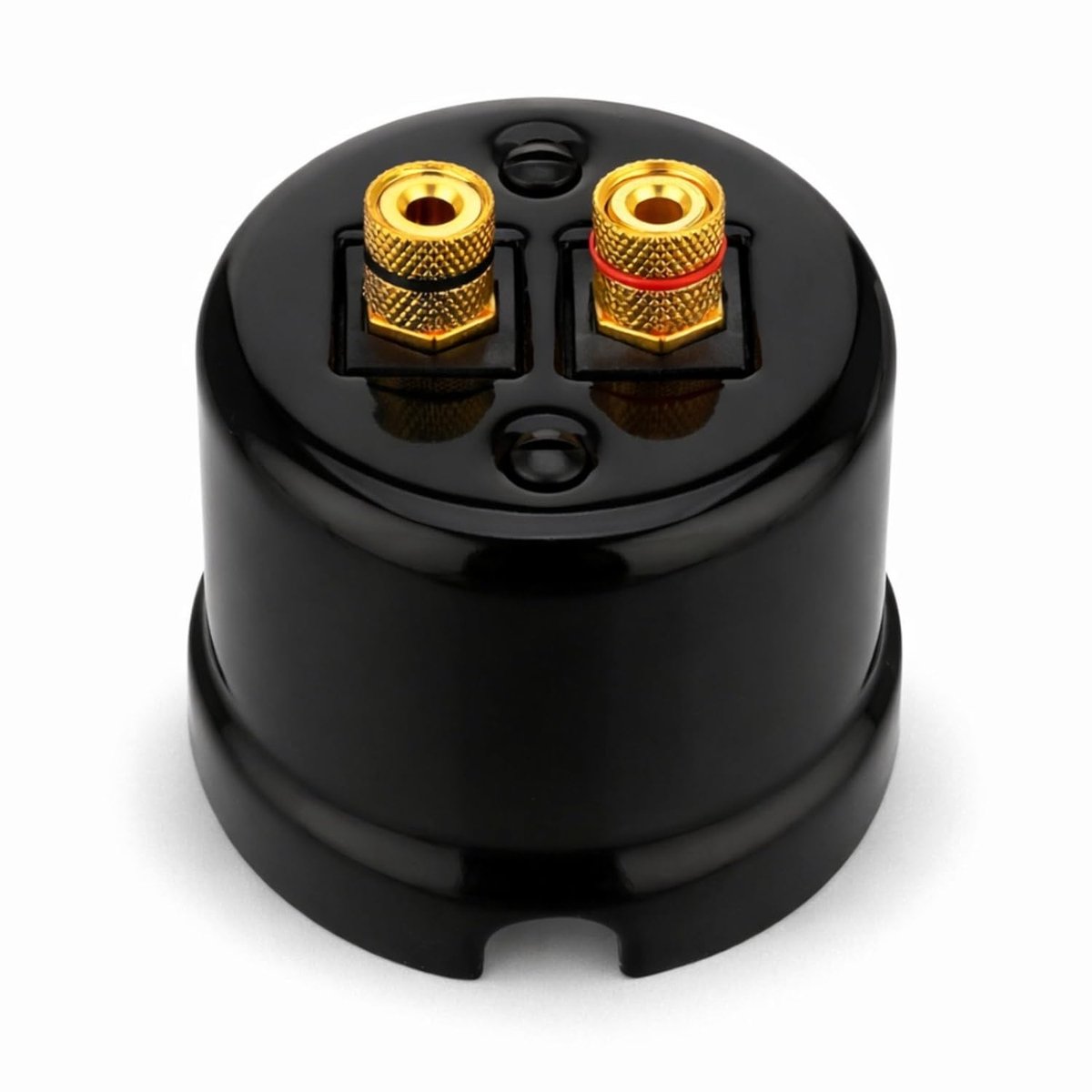 Surface mounted porcelain retro speaker box 2-gang, All-in-One, series QR1 black - ShopVlot