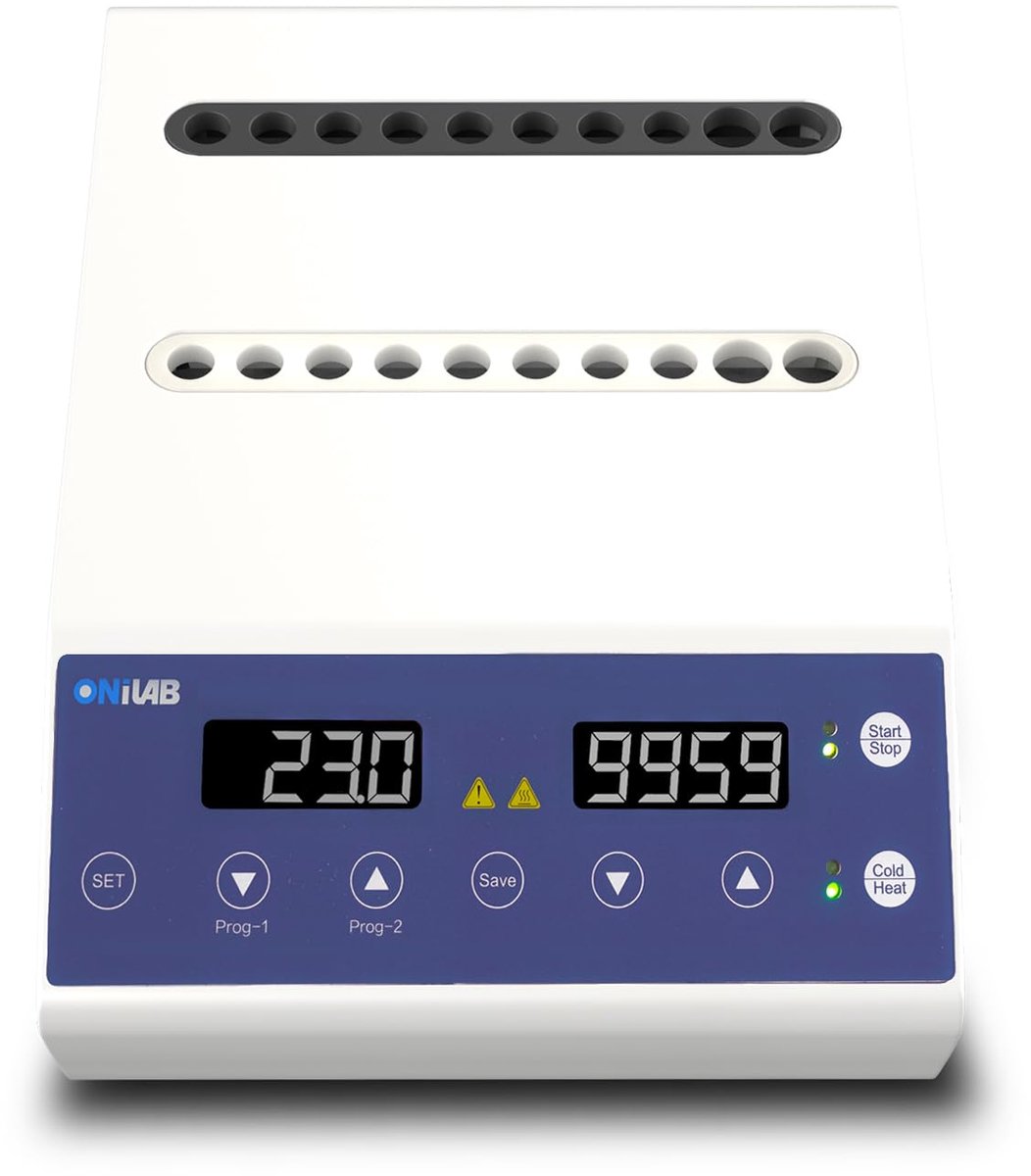 ONiLAB Gel heater with heating or cooling modes, 1-5ml, 10 holes, LED PRP PPP gel maker heater with timer 0-99 min 59 - ShopVlot