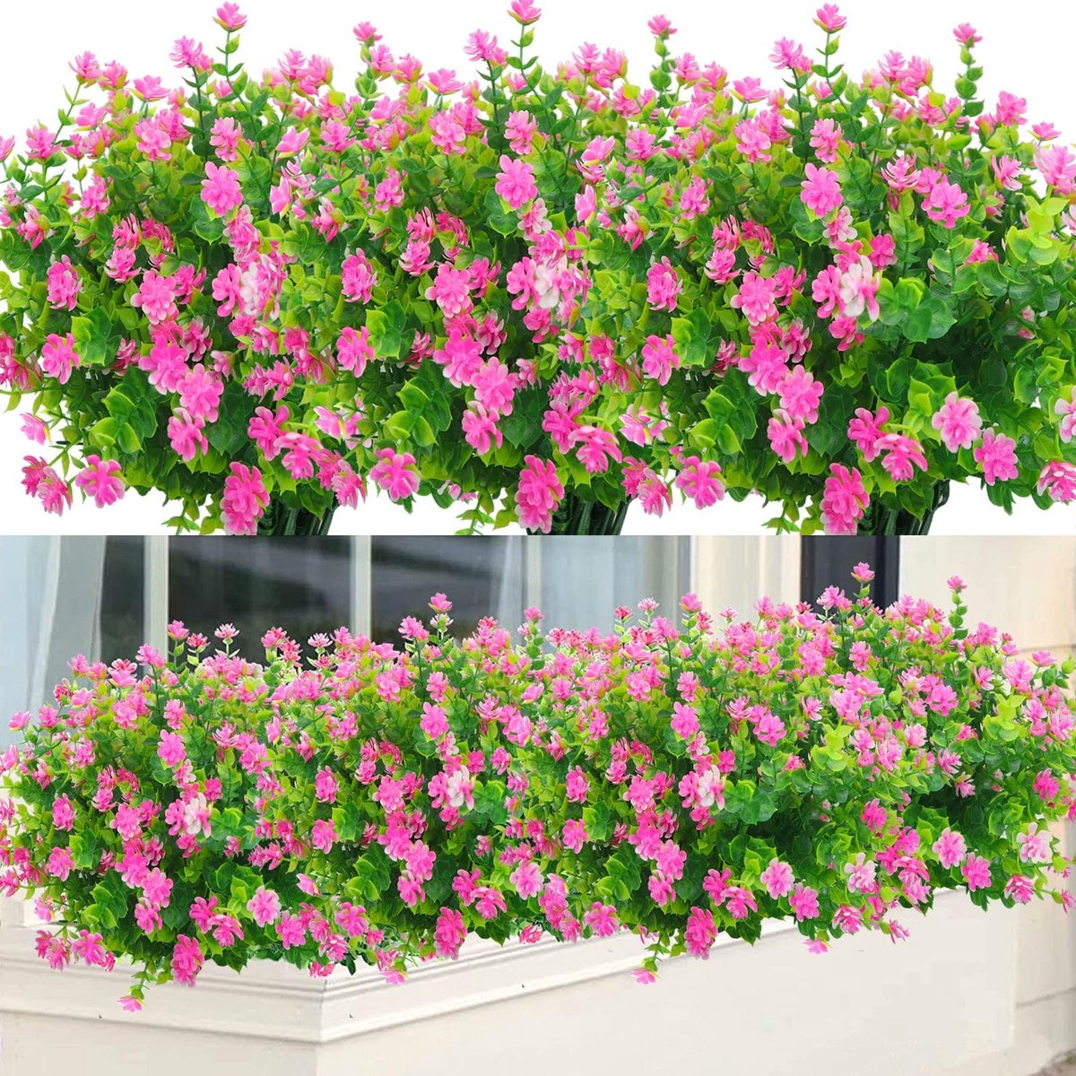 Solidchoice - Set van 6 Kunstbloemen voor Binnen- en Buiten Decoratie