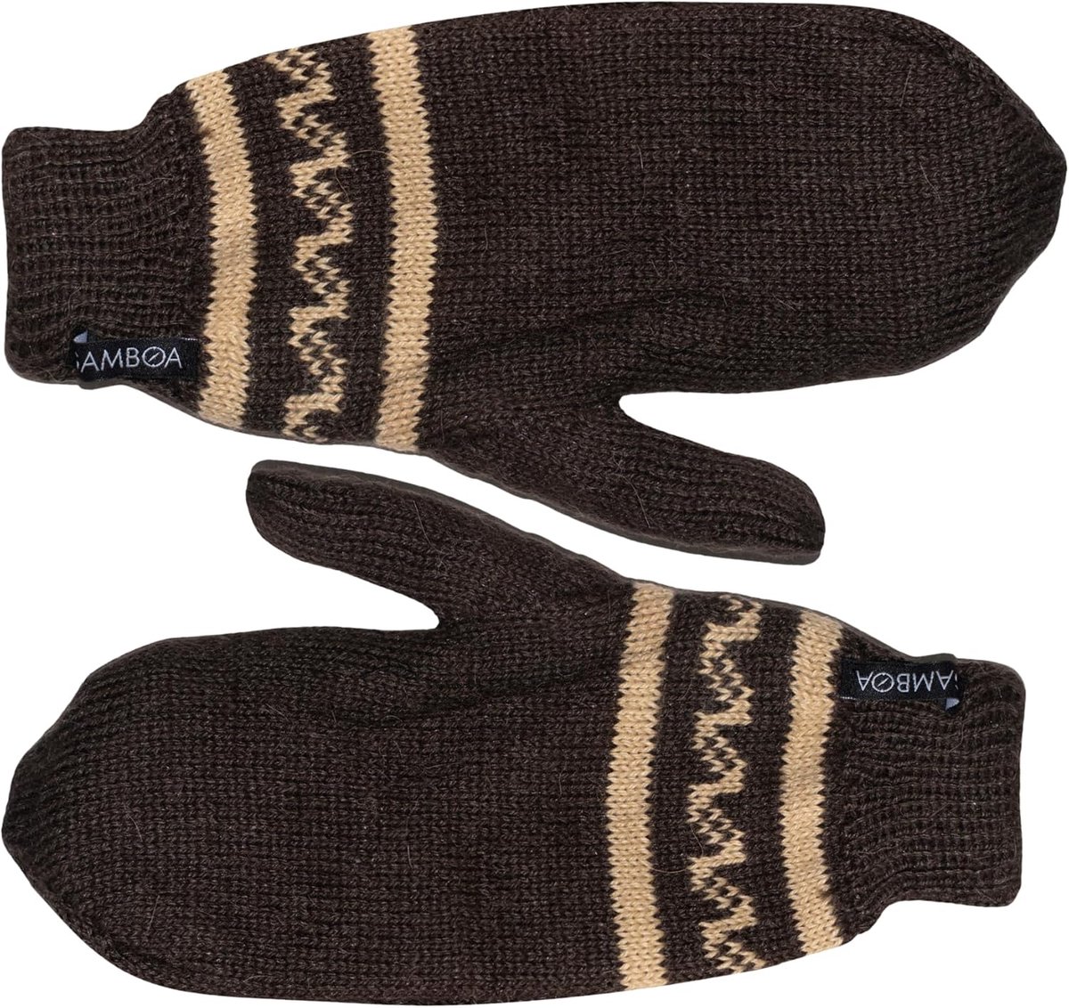 Gamboa - Alpaca Gloves Mittens - Available in different colors - Unisex Alpaca Gloves - Winter Gloves, brown - ShopVlot