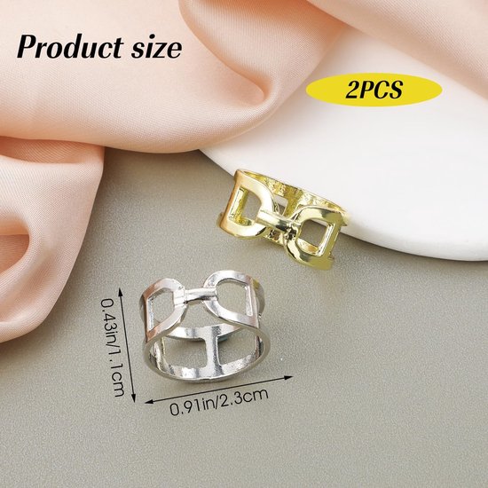 Solidchoice - Set van 2 Vrouwen Sjaal Ringen voor Gemakkelijk Draagcomfort van Solidchoice — afbeelding 5