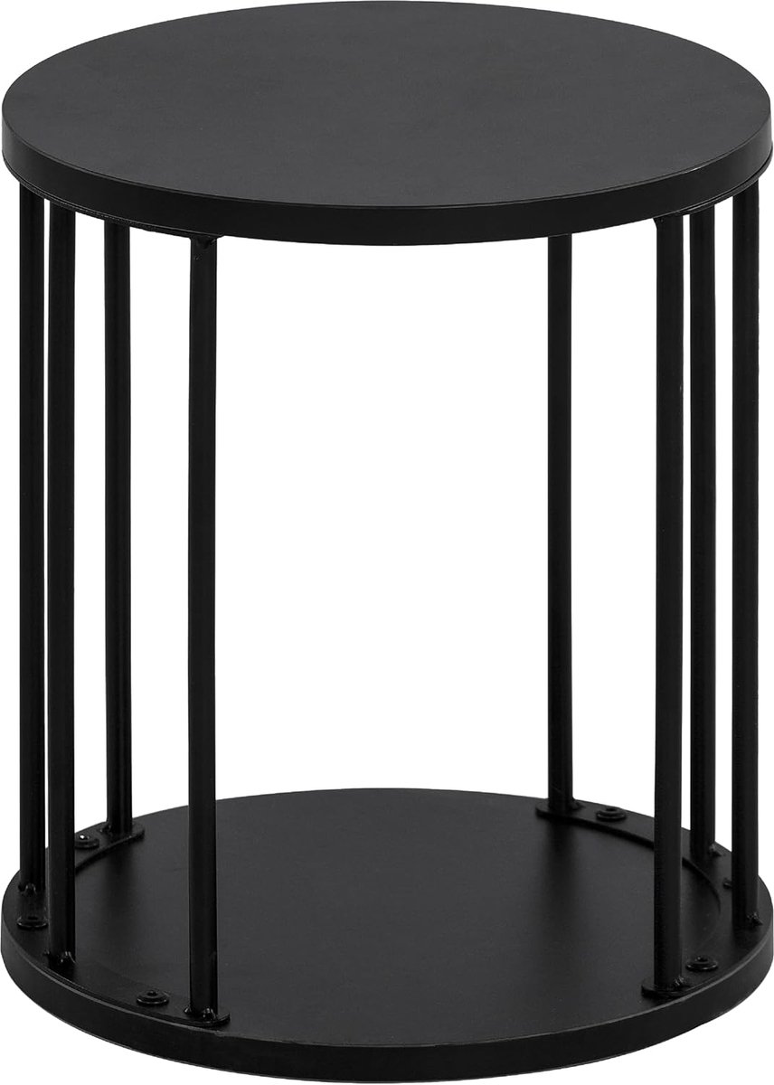 HDANI Small Round Wooden Step Stool for Kids and Adults, 300lbs Load Capacity, Non-Slip Small Stool for Plant Stand - ShopVlot
