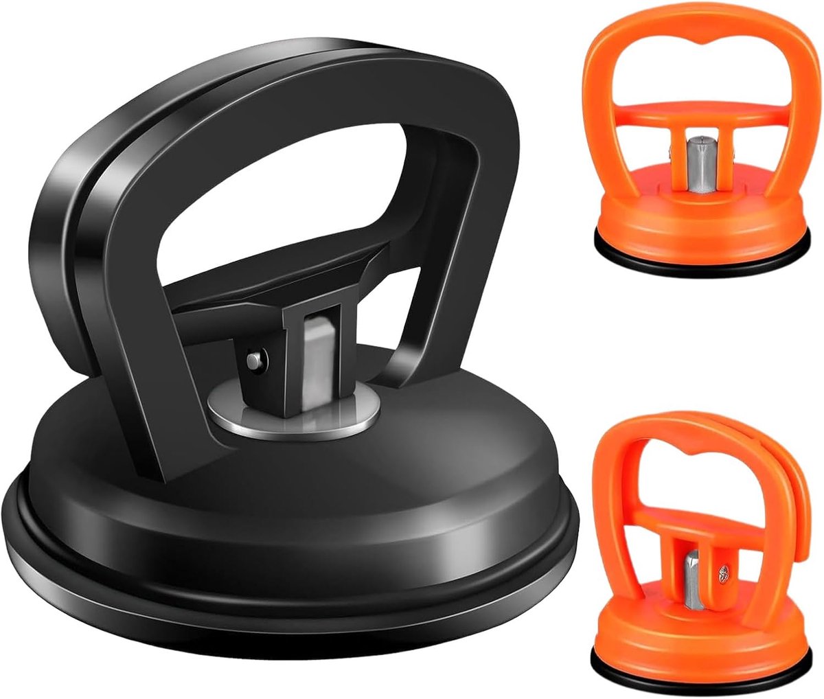 deuktrekker auto, 3-delige deukreparatieset met sterke zuignappen, reparatieset voor auto, glas, tegels en gladde - ShopVlot