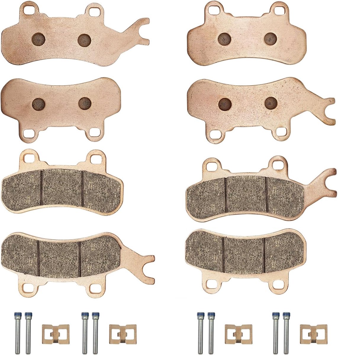 Front & Rear Brake Pads Sintered For Can-Am Maverick X3 Sport/Trail 800/1000 2017-2021 Defender 6x6 / Max/Pro - ShopVlot