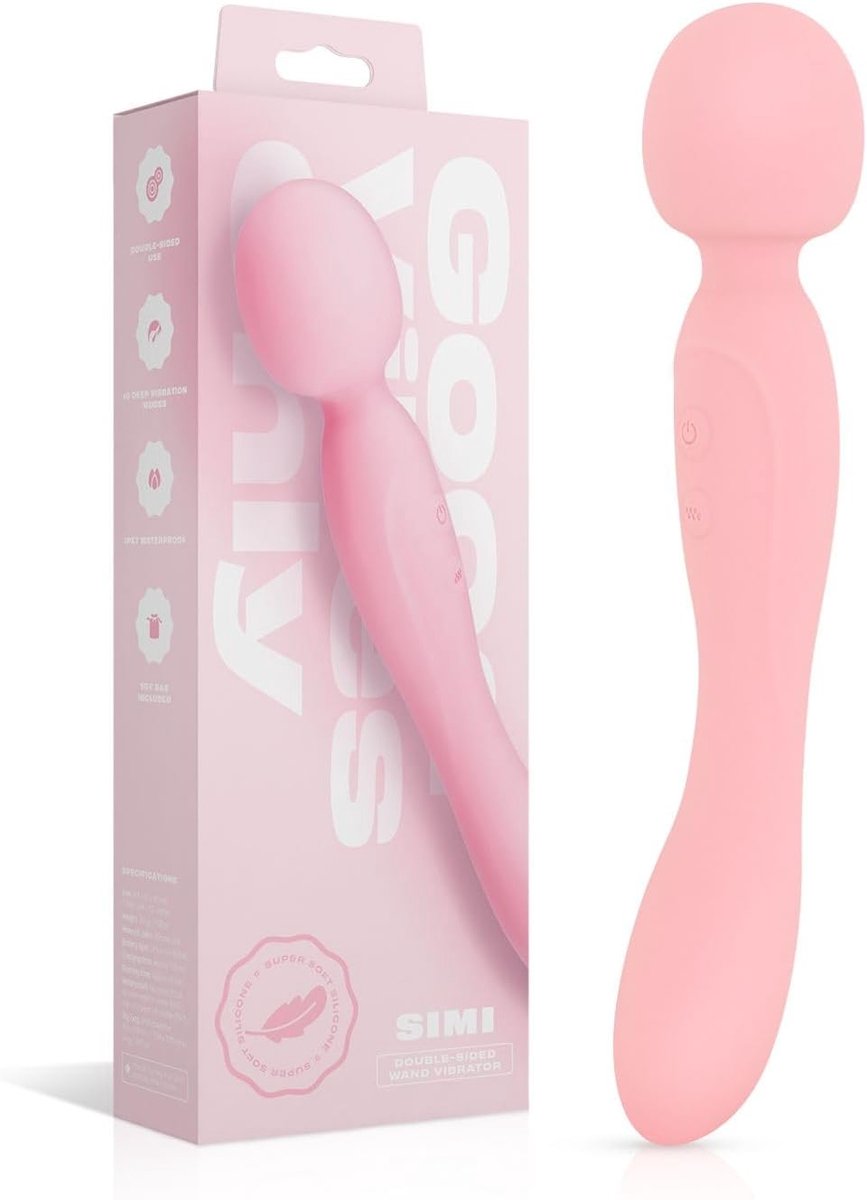 Good Vibes Only - Simi - Double-sided wall vibrator - Pink - ShopVlot