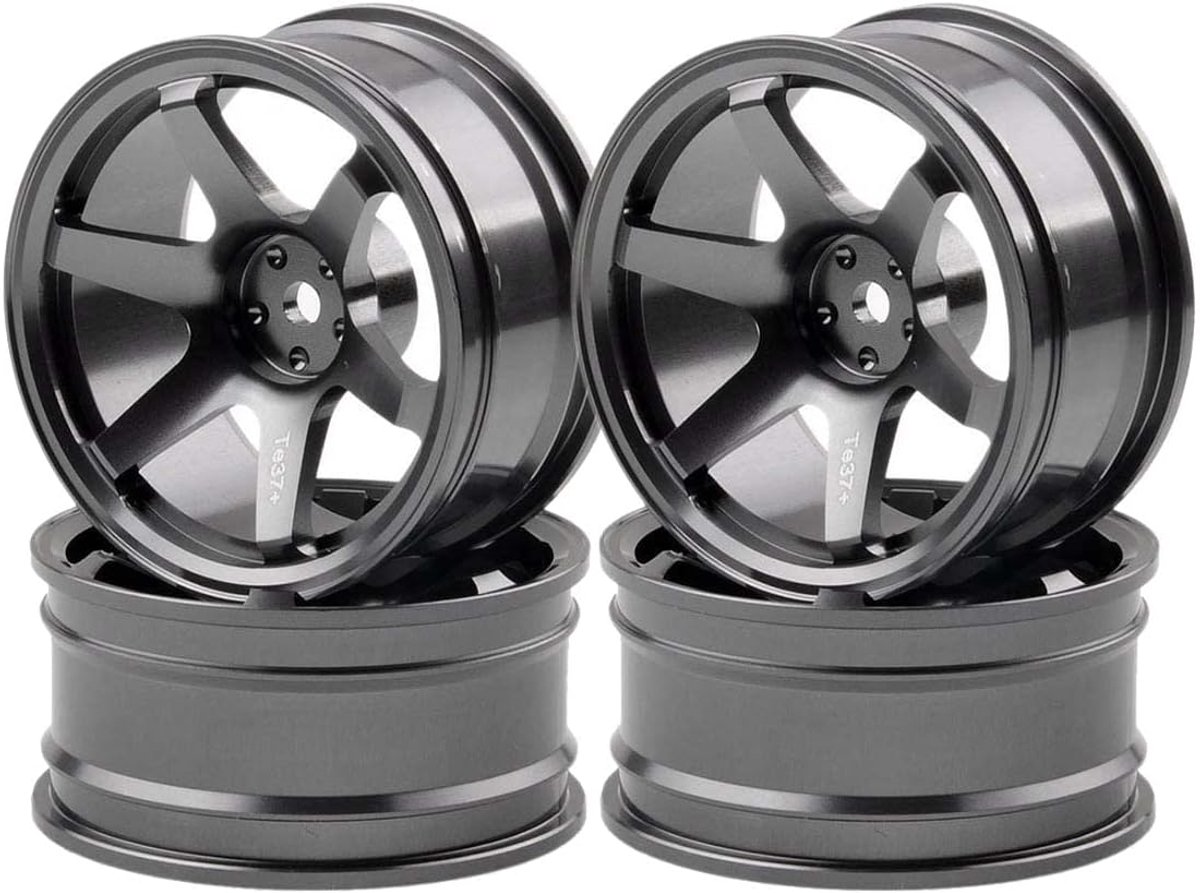 PRATYAHARA 4P aluminium velg met 6 spaken voor RC 1/10 On-Road 1052 Drift Sakura TE37+ - ShopVlot