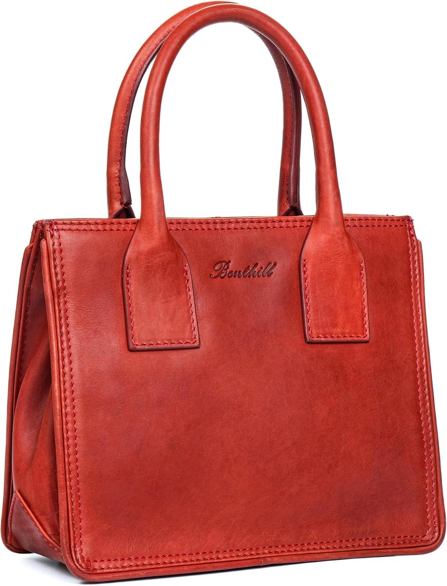 Benthill Women's Handbag, Genuine Leather, Handbag, High Quality Cowhide Leather, Small Vintage Bag, Hobo Bag - ShopVlot