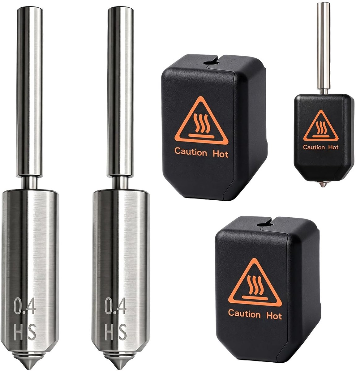 Gehard stalen mondstuk voor Kobra S1 Max, 0,4 mm, set van 2 Quick-Swap - ShopVlot