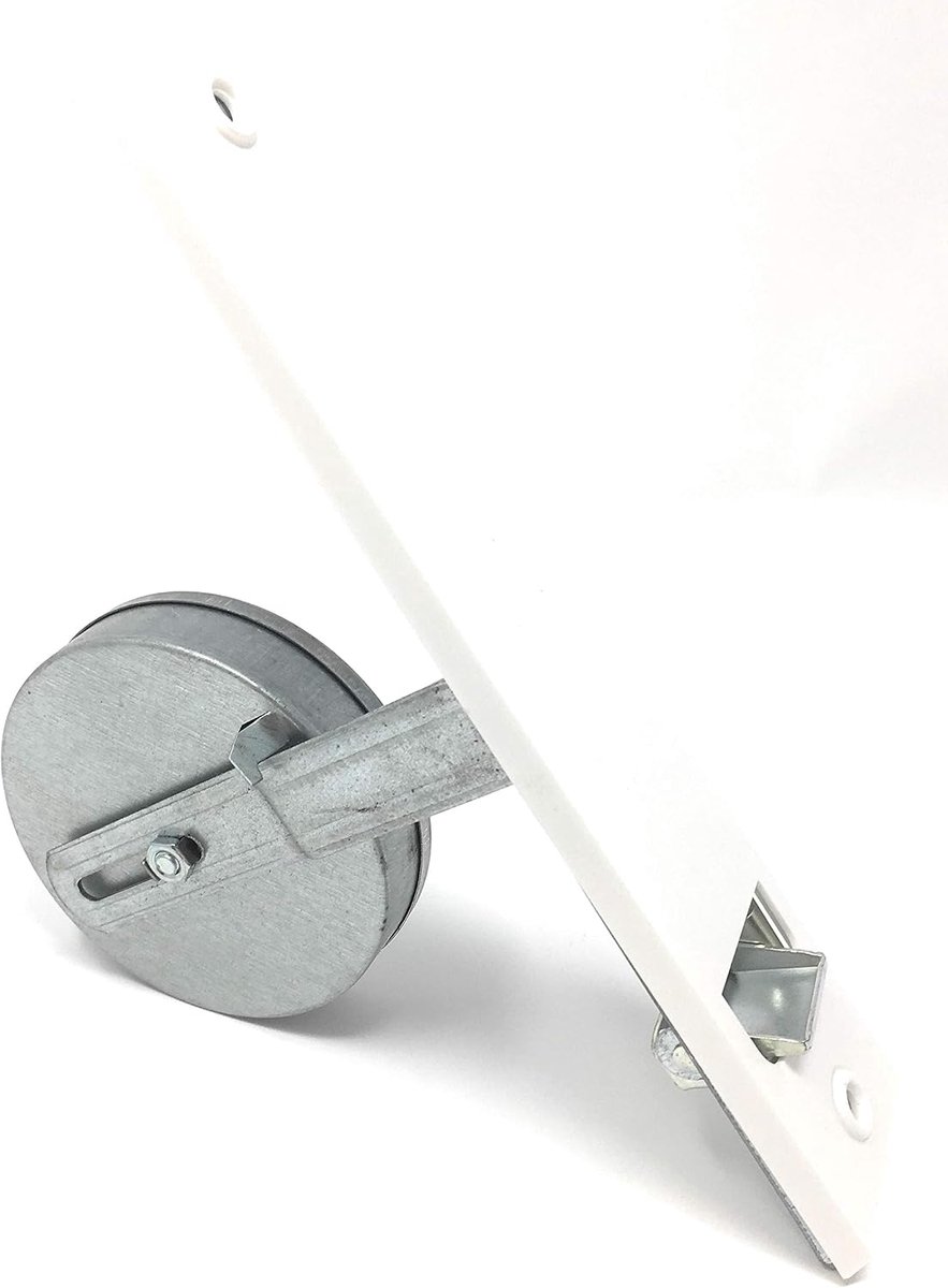 Inlet belt winder incl. cover plate white, hole spacing 215 mm, for 10-12 m belt attachment max. up to 23 mm, - ShopVlot