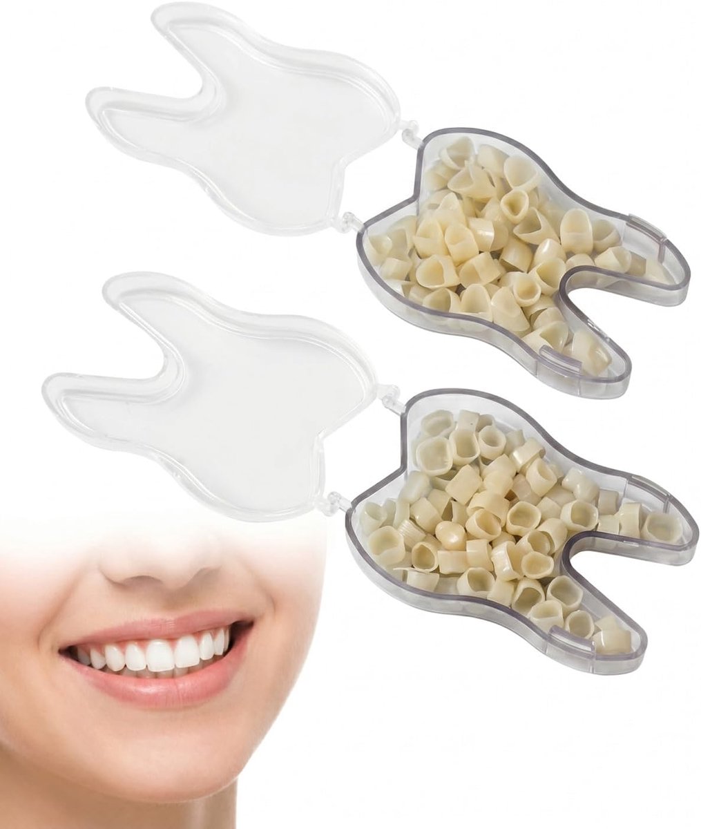 Temporary Dental Repair Kit, 2 Sets Temporary Dental Prostheses Clip Veneer, Robust Crown, False Teeth for Front Teeth - ShopVlot