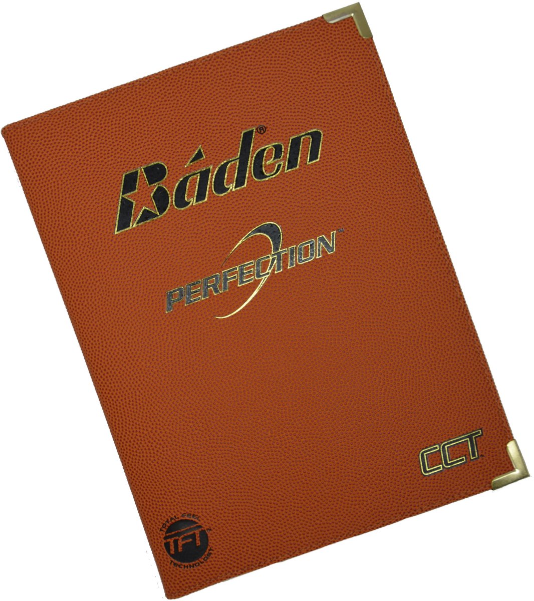 Baden schrijfbloc map basketbal hoes Lexum leder oranje multicolor.