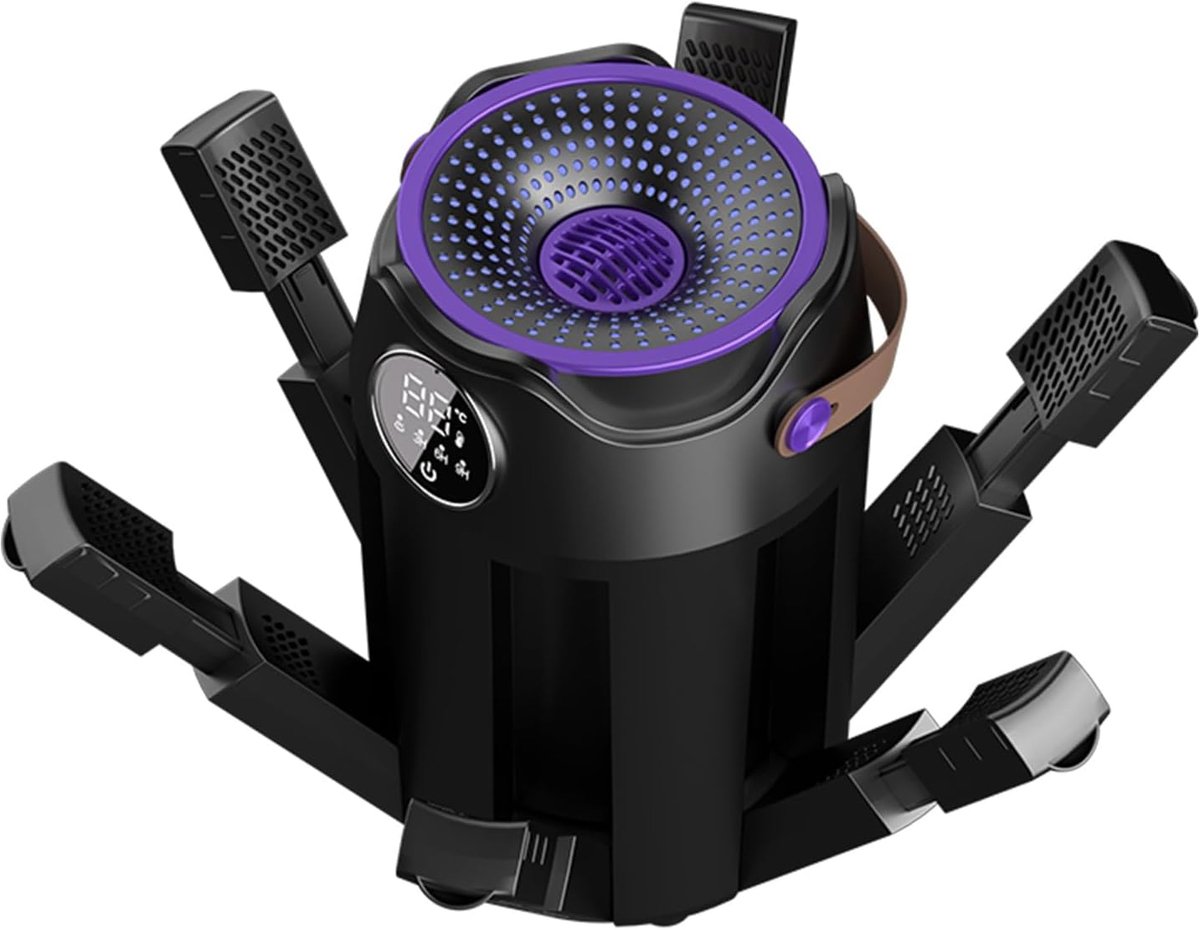 6-in-1 Electric Shoe Dryer, Antibacterial, with 3/6/9 Hour Timer, Foldable Design, Quick-Drying for Shoes, Gloves - ShopVlot