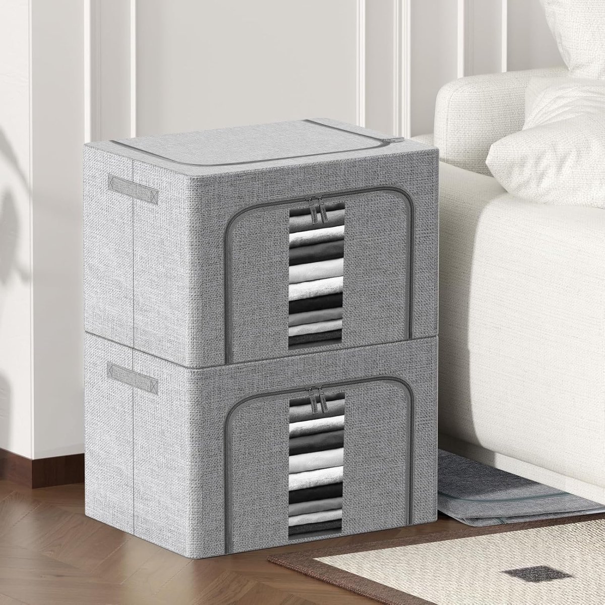 Cabinet Storage Boxes, Storage Boxes (2 x 66 L) - ShopVlot