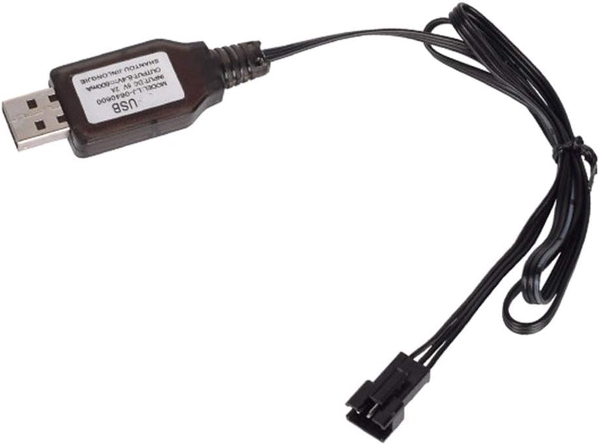 For RC Toys 6.4V 2P 7.4V 3P Charger Liion Battery Plug Remote Plug Positive USB Charger Charging Cable - ShopVlot