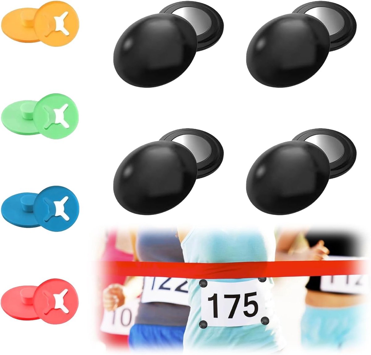 Start Number Magnets 8 Pieces Start Number Holder Magnetic Start Number Attachment Magnetic Clips for Adults for Use - ShopVlot
