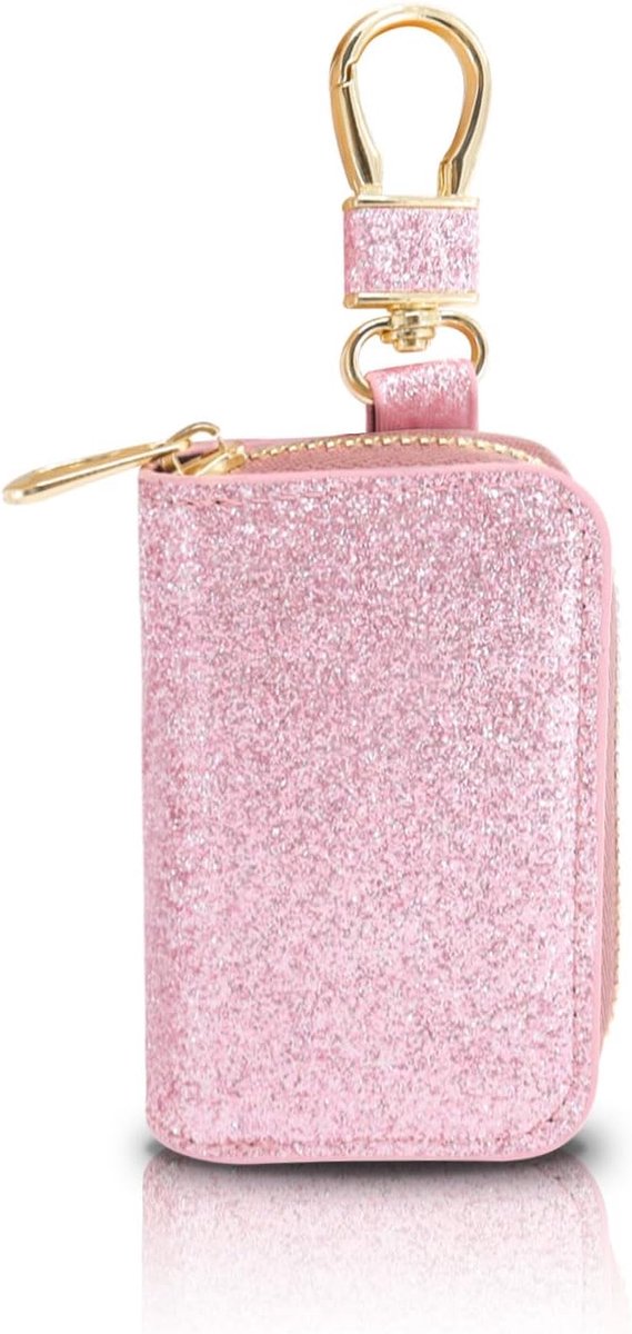 Car Key Bag, PU Leather, Zipper Key Case, Multifunction Keychain Bag, Fashion Key Case for Women - ShopVlot
