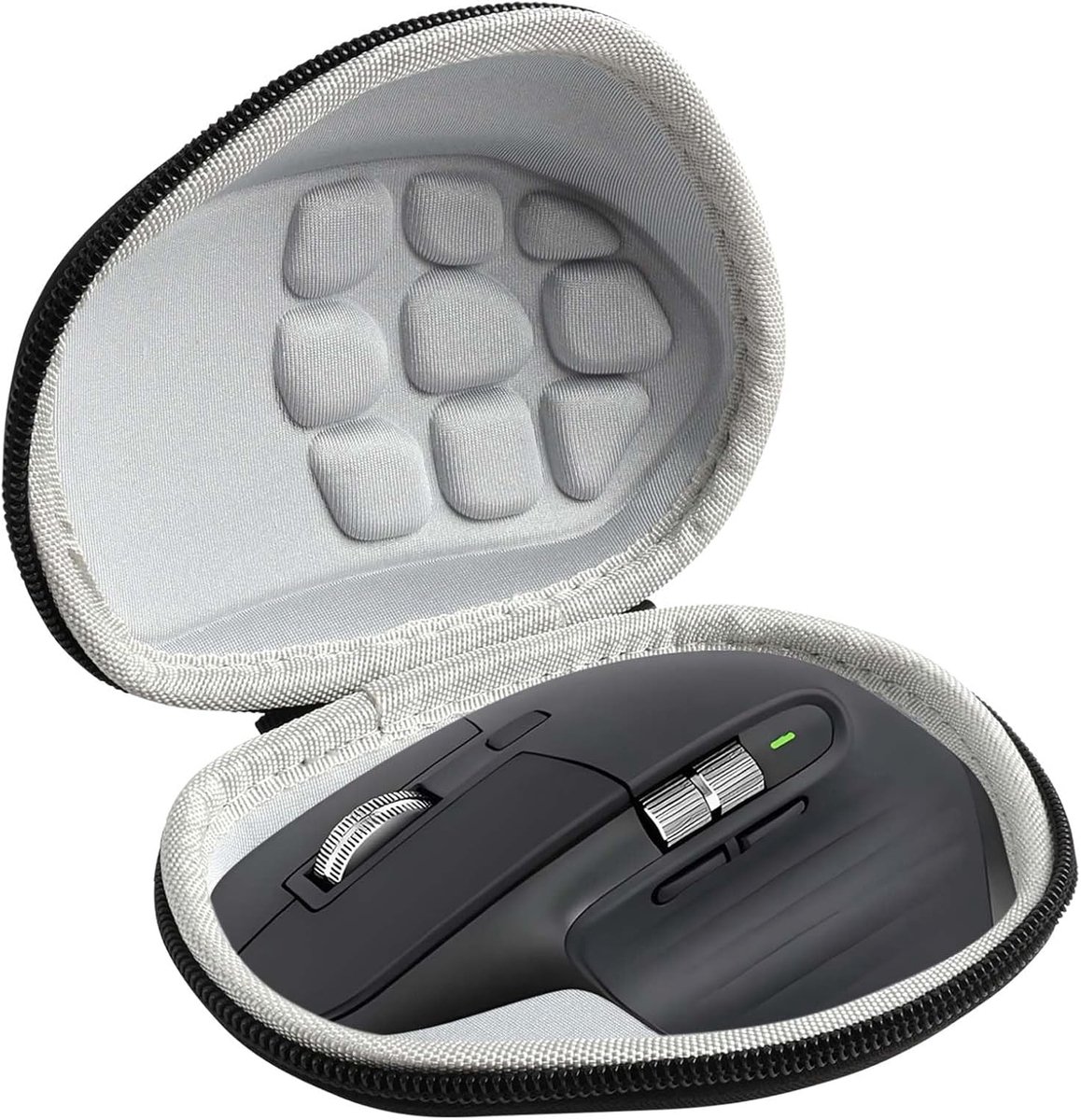 Hard Case 15 x 11 x 7 cm Portable for MX Master 3 2S Master Protective Case Shockproof Dustproof Waterproof Black - ShopVlot