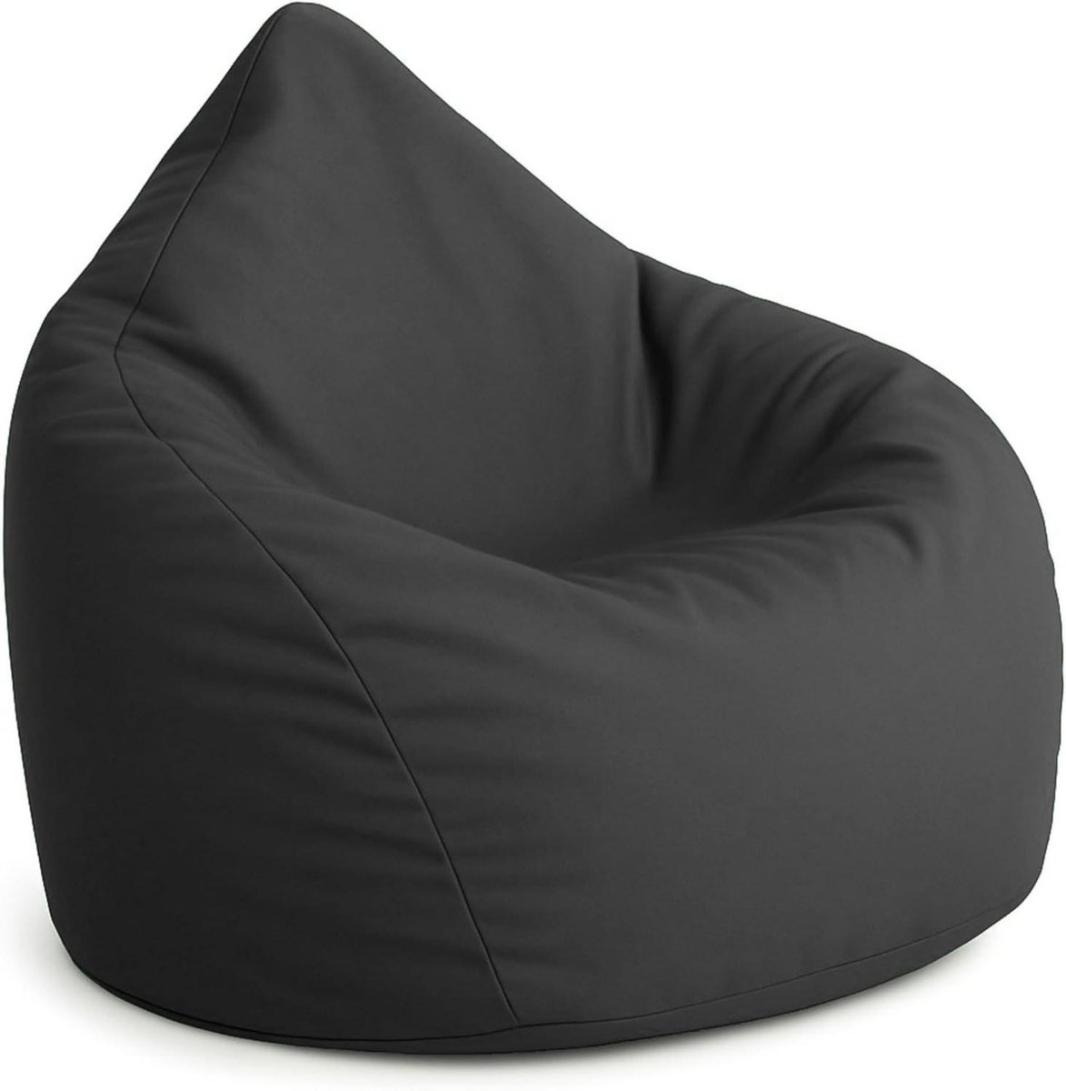 Zitzak Druppelvorm - Beanbag Lounge Stoel - Ontspannen Zitten - Waterafstotend Materiaal - Jumbo 130 cm - Antraciet