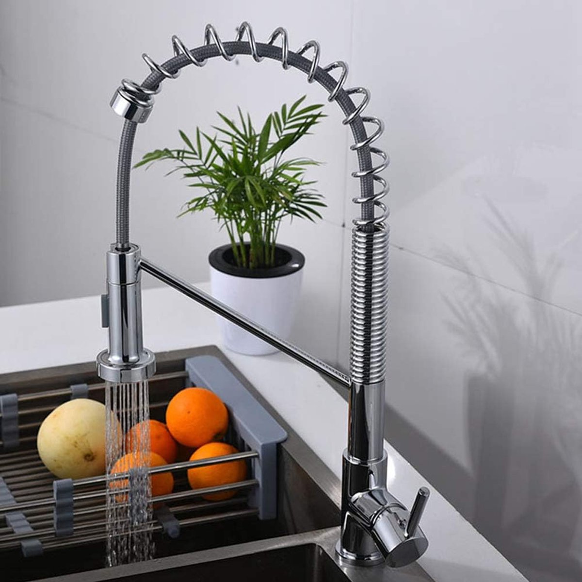 Keukenkraan met uittrekbare kop - Koper - Warm en koud water - Gezond en duurzaam - ShopVlot