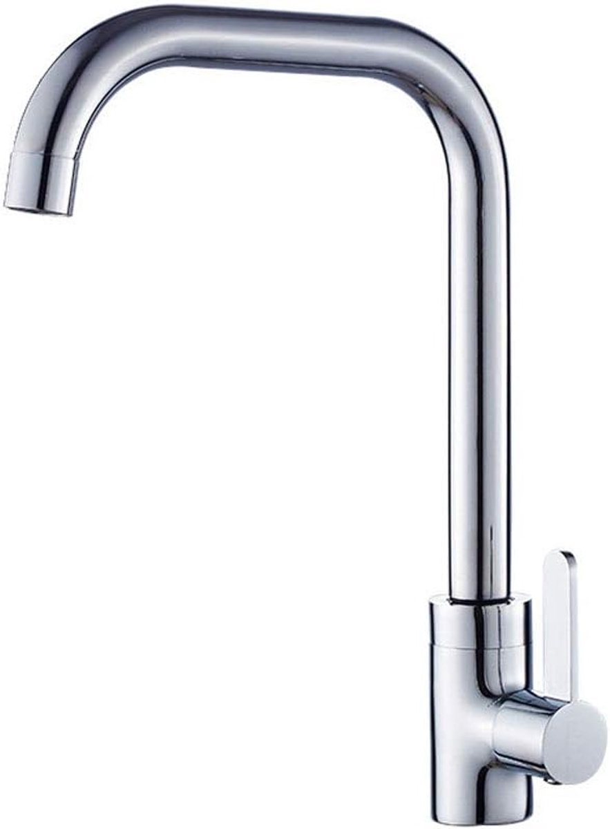 Keukenkraan koudwater - Messing materiaal - Rotatie met waterbesparing - Ideaal voor dagelijkse afwas - ShopVlot
