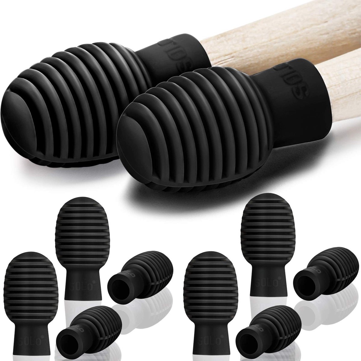 Solidchoice - 8 Stuks Drumdempers voor Stokken
