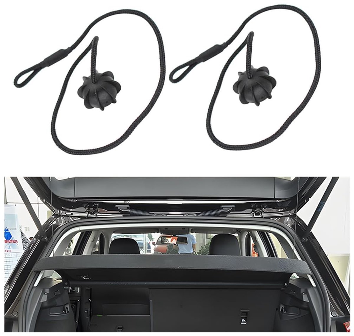 Solidchoice - Set van 2 Auto Trekriemen voor Achtercompartiment