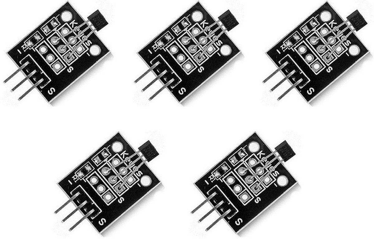 Solidchoice - Set van 5 Hall Effect Magnetische Sensor Modules