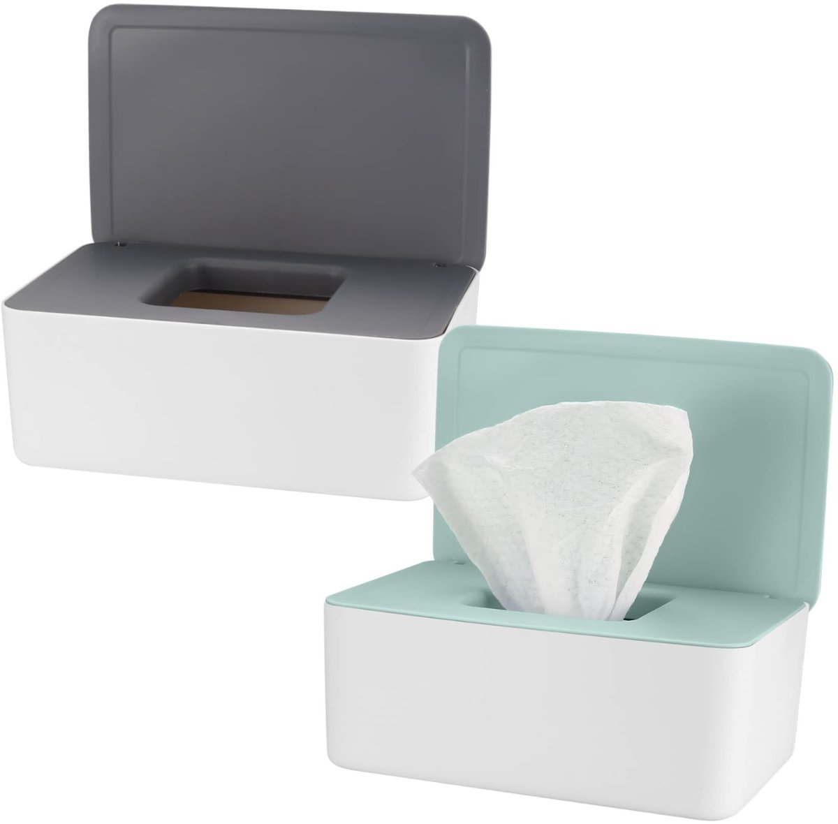 Solidchoice - Set van 2 Dozen voor Nat Wipes met Deksel