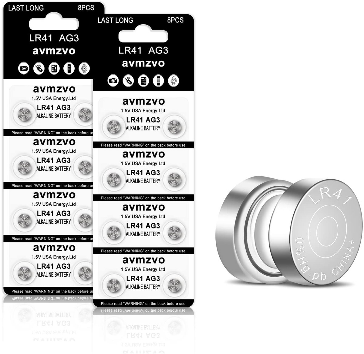 Solidchoice - LR41 Knopcelbatterijen (16 Stuks)