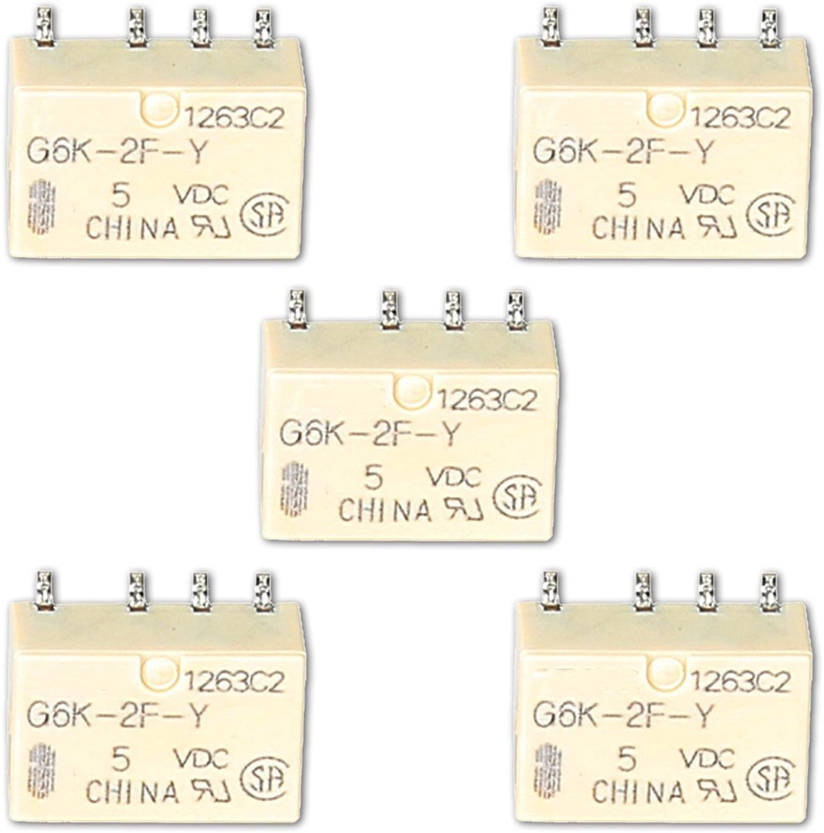 Solidchoice - 5 Stuks DC 5V SMD Signaalrelais voor Diverse Toepassingen