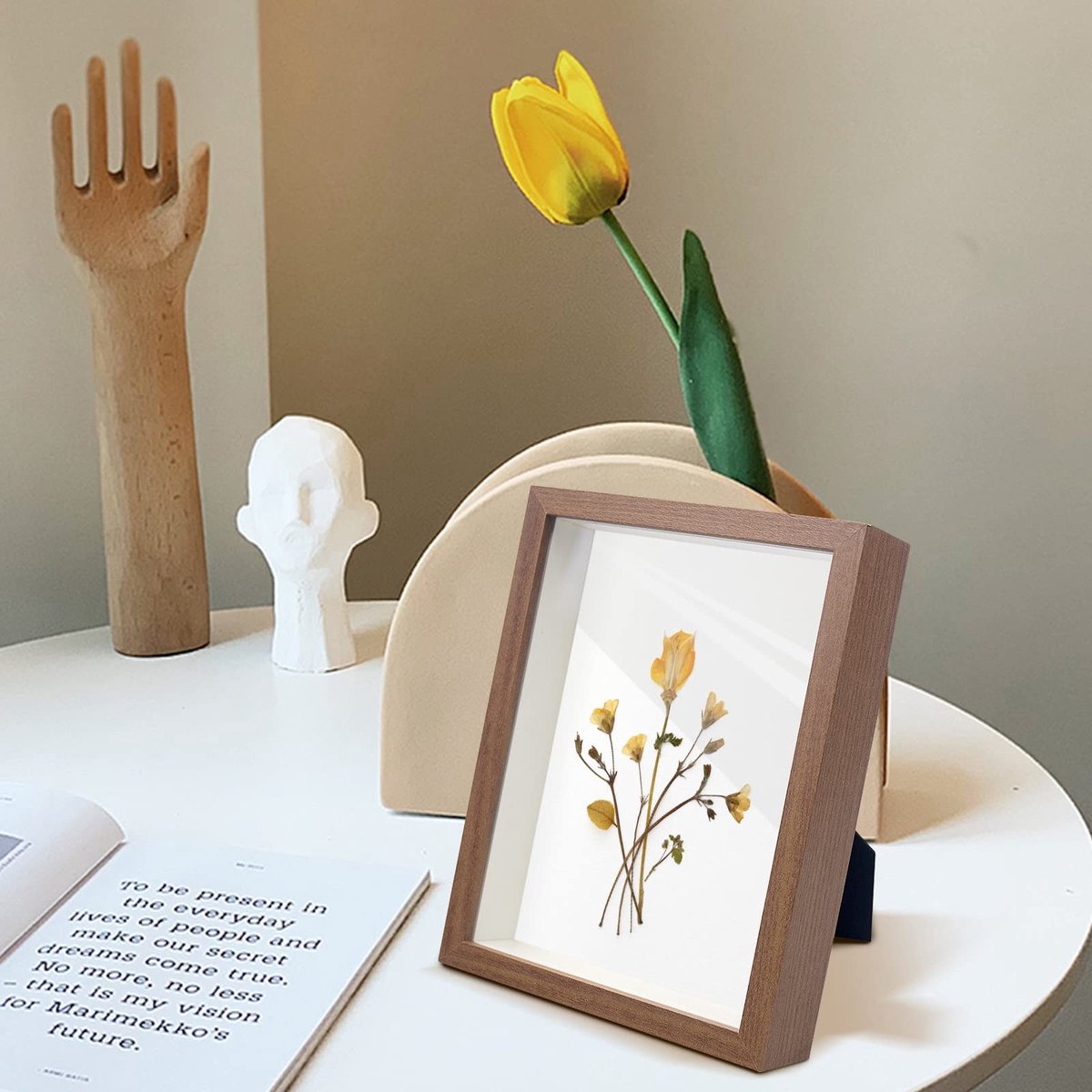 Solidchoice - 3D Fotolijst van Hout 15x20cm voor Persoonlijke Herinneringen