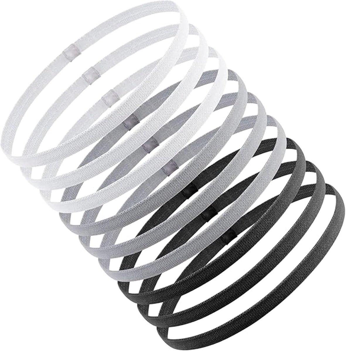 Sporthoofdband set van 5 - elastisch en ademend - antislip en zweetabsorberend - ideaal voor hardlopen - ShopVlot