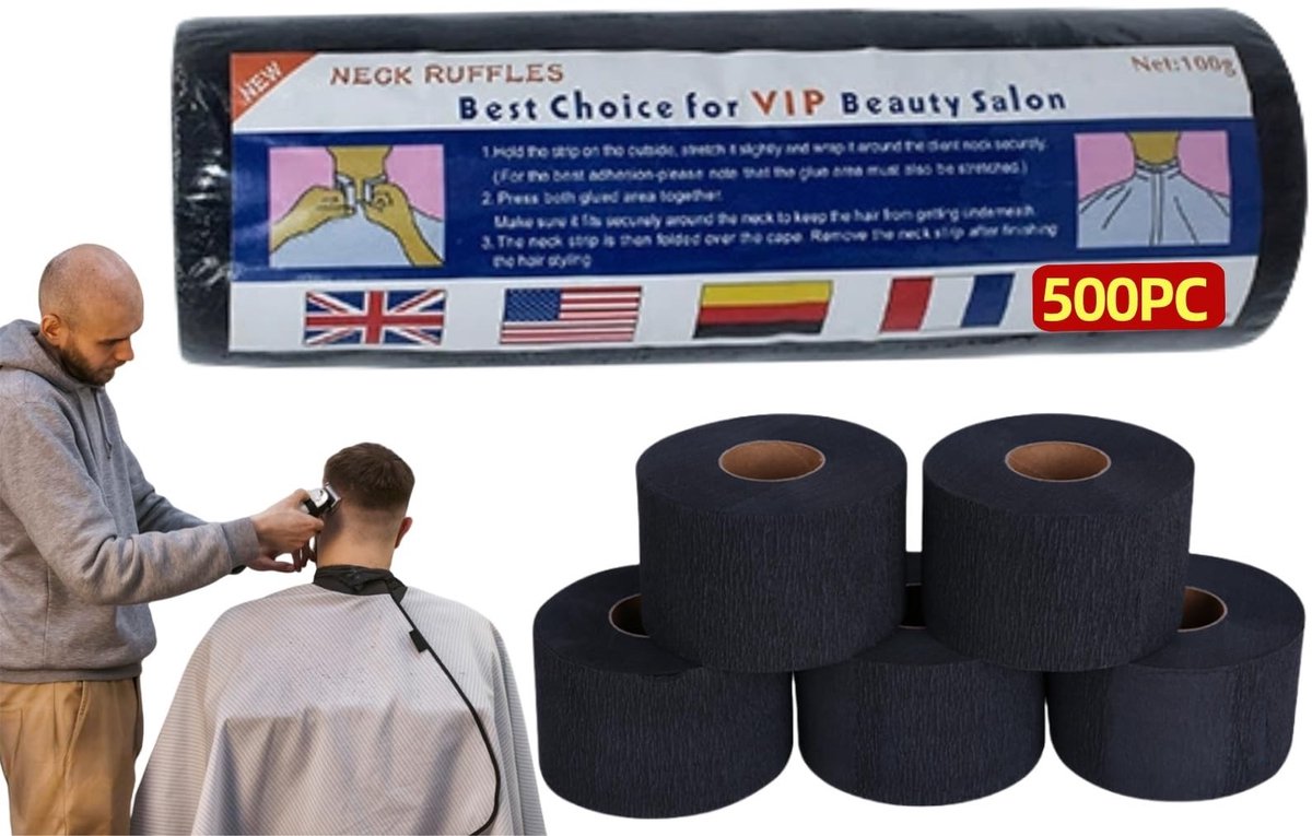 Solidchoice - Set van 5 Professionele Kappers Schorten van Papier