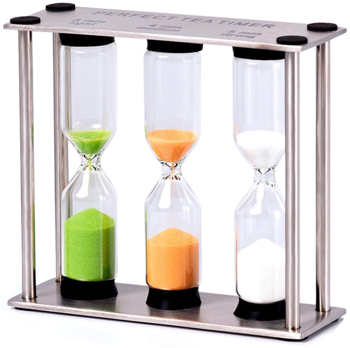 Solidchoice - Mini Zandloper van Hout en Glas voor Tijdmeting