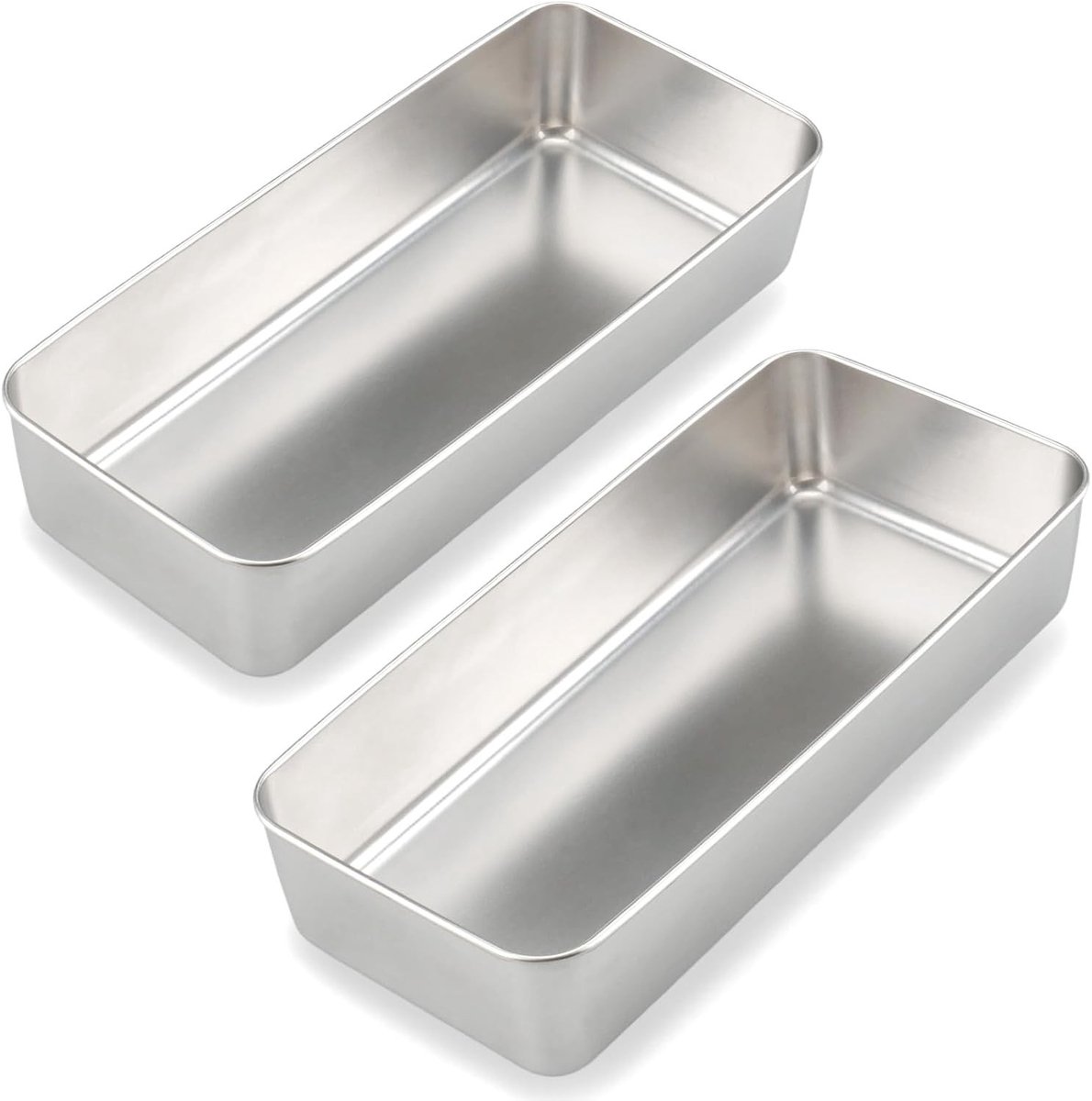 Kastvorm Broodbakvorm - Zilver - 32,5 x 14,5 x 6 cm - Roestvrij Stalen Bakvorm - Voor Taart en Brood