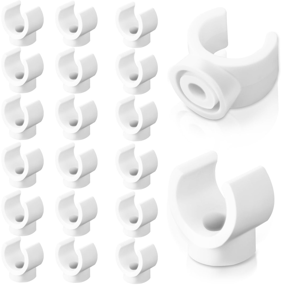 Solidchoice - Set van 20 Plastic Buis Klemmen voor Diverse Toepassingen