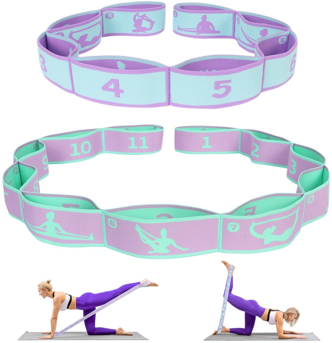 Solidchoice - Verpakking van 2 Elastische Stretchbanden