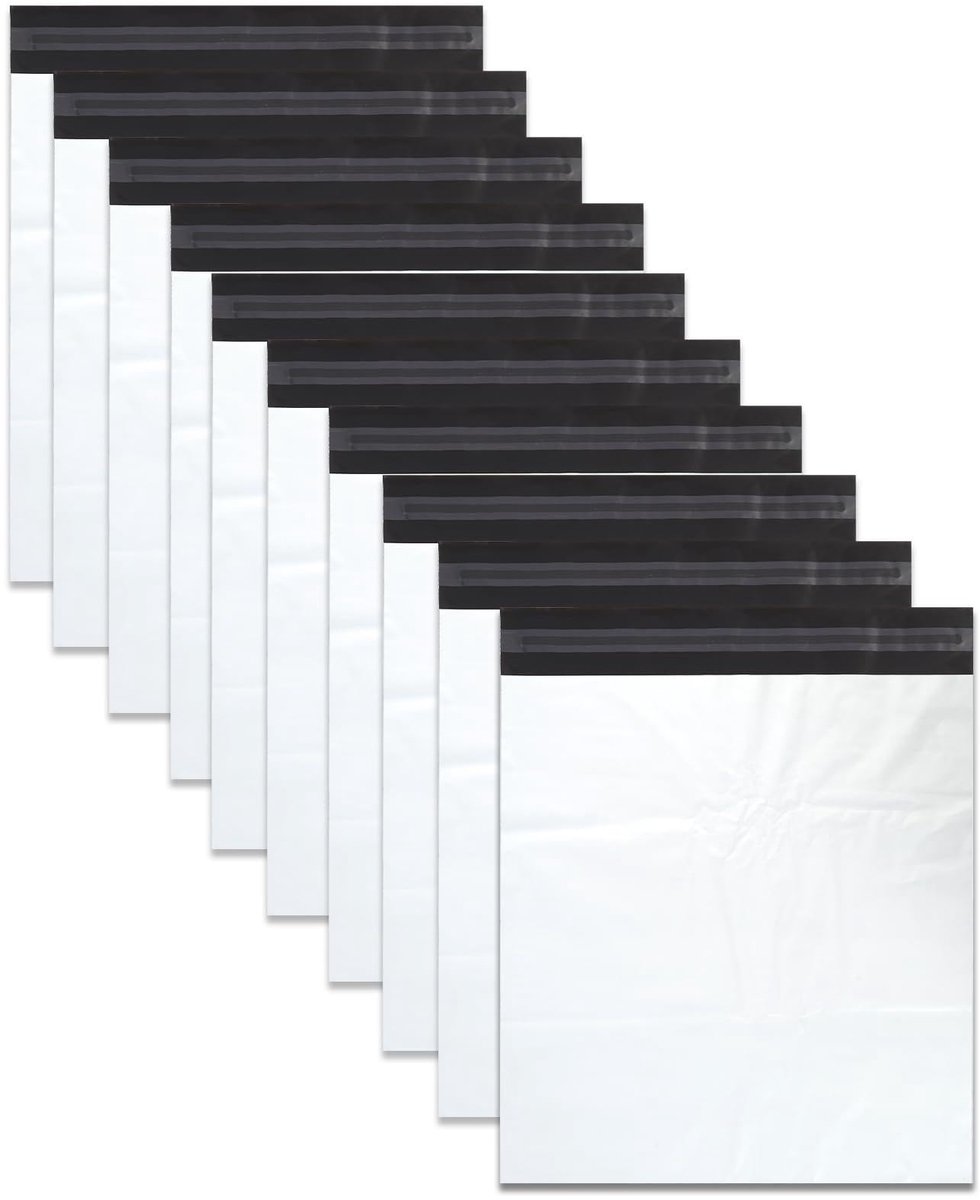 Verzendenveloppen 50 x 60 cm - kunststof - zelfklevend - waterdicht voor kleding en schoenen - ShopVlot