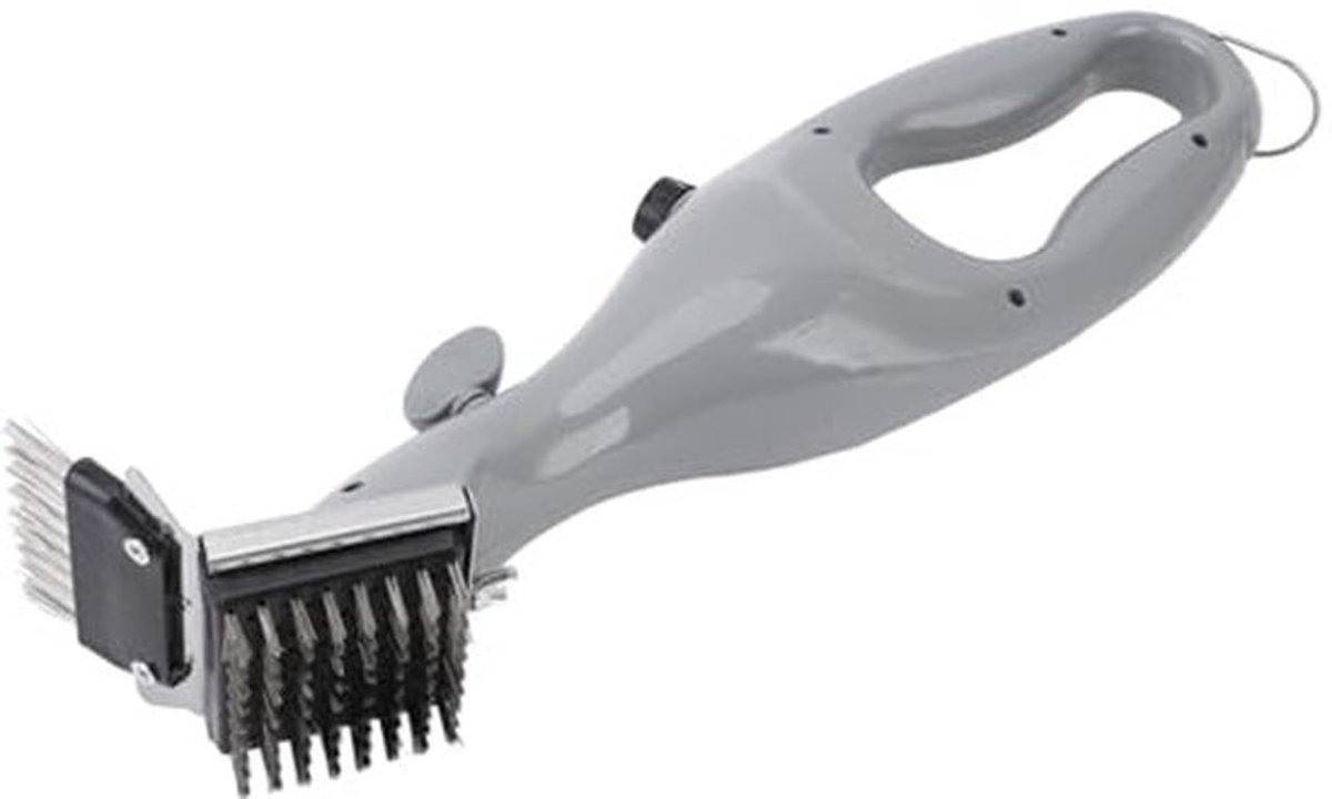 Stoomgrillborstel, magnetische borstelborstel voor buitengrill, barbecuegrill, stoomborstel met waterreservoir, unieke grillgeschenken voor mannen, papa, vader