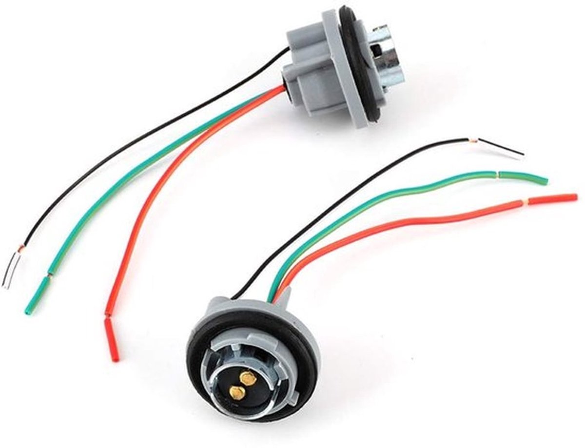 1157 Socket Connector, BAY15D/1157 IJzeren Lamphouder Adapter Basis Socket Connector Kabelboom Plug voor Rem/Stop/Knipperlicht, populair