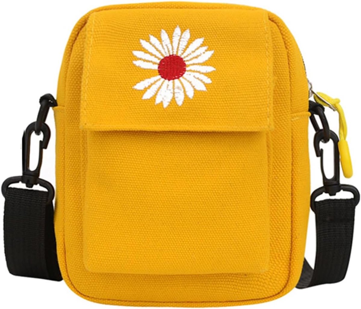Schoudertas voor meisjes - Daisy canvas tas - Corduroy crossbody telefoon tas - Perfect voor uitjes - ShopVlot