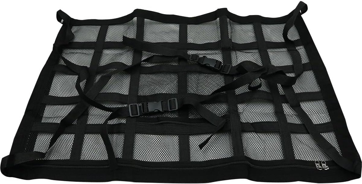 Kofferbakorganizer 80 x 53 cm - dubbellaags mesh - voor bestelwagens en SUV's - ruimtebesparend en georganiseerd - ShopVlot