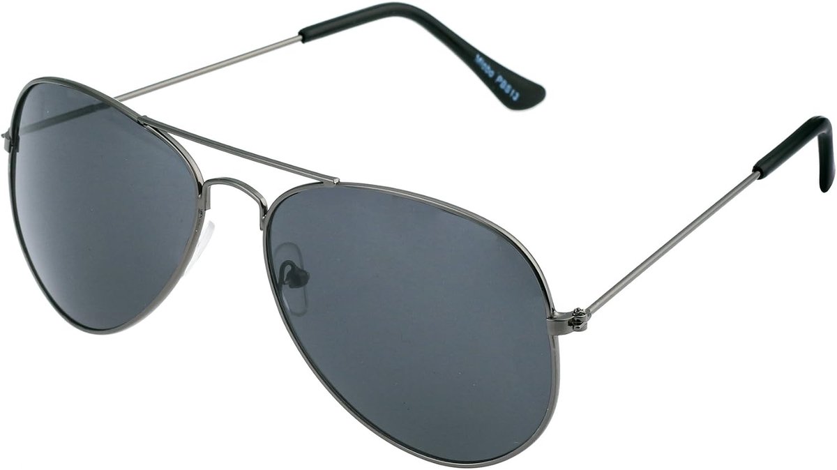 Zonnebril zwart - roestvrijstalen metalen frame - stijlvol design - ideaal voor zonbescherming - ShopVlot